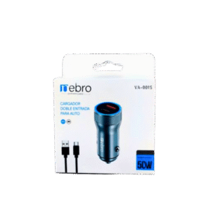 Cargador para auto Doble entrada