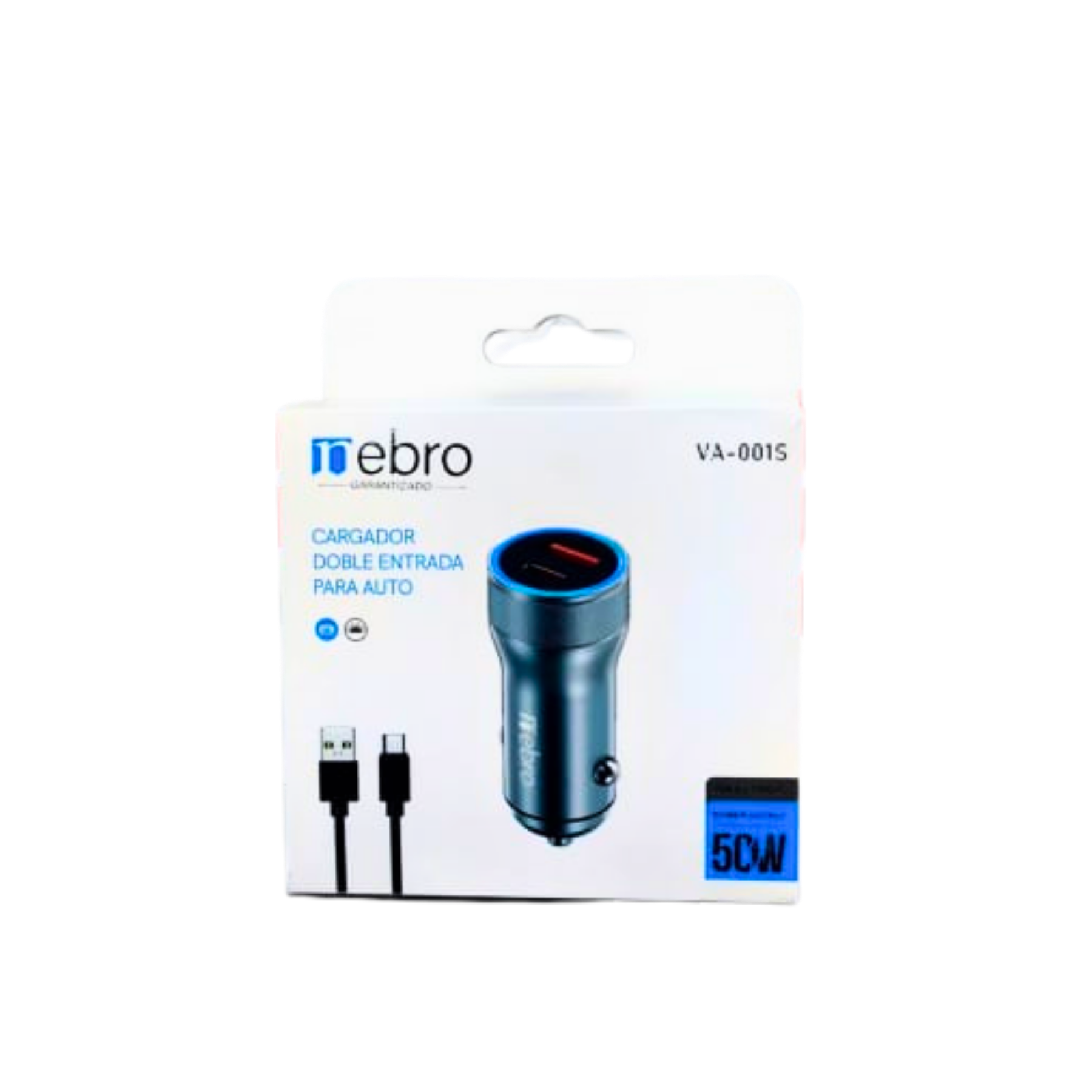 Cargador para auto Doble entrada